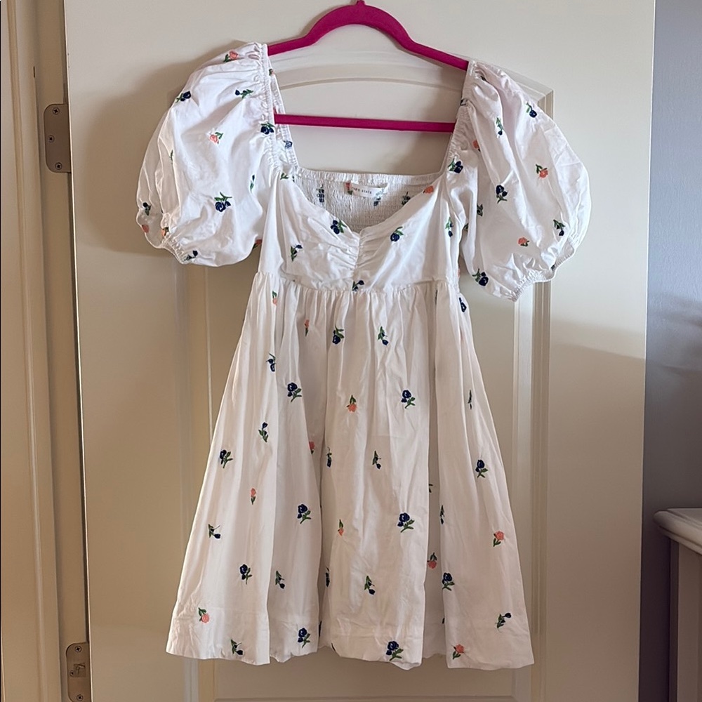 Altar'd State White Floral Mini Dress - Picture 2 of 4